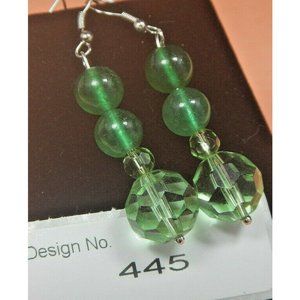 Emerald  -Gemstone Earring-Energy Jewelry-Facilitate- eliminating negativity 445